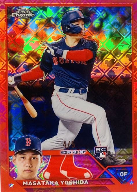 Masataka Yoshida 2023 Topps Chrome Logofractor Edition Red 167 Price