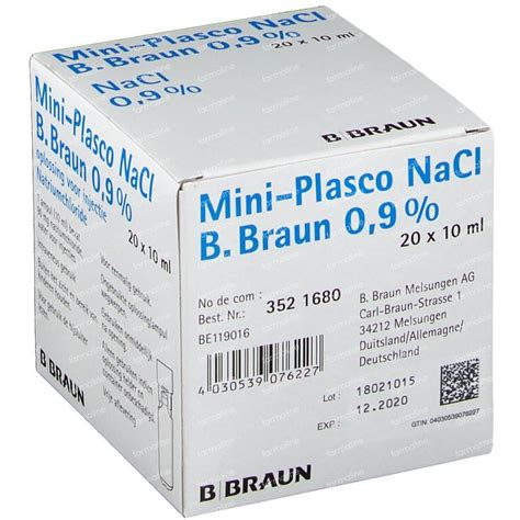 Braun Minipl Nacl X Ml Commander Ici En Ligne Farmaline Be