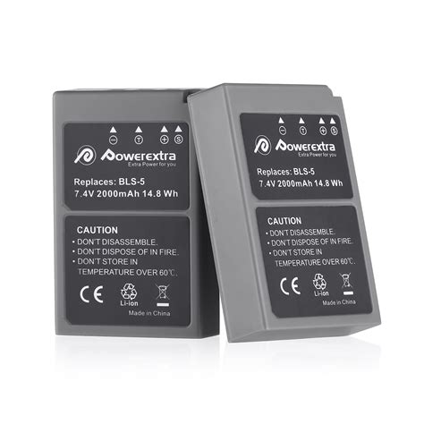 Powerextra Pack Battery Replacement For Olympus Bls Ps Bls Bls