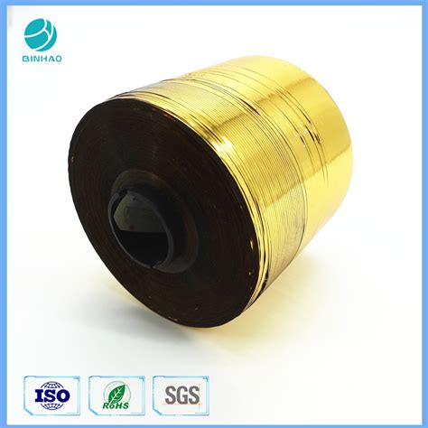 Full Shing Gold Color Tear Strip Tape For Cigarette China Tear Tape