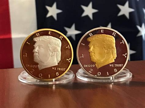 2018 Trump Presidential Legacy Gold & Silver Two Tone Coin Collector's ...