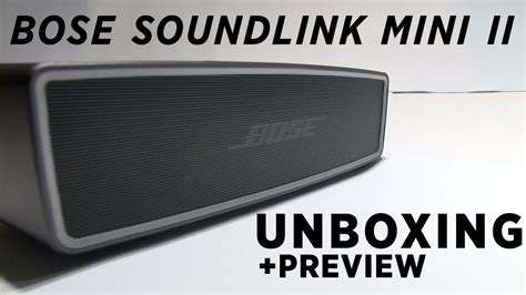 Bose Soundlink Mini Ii 2 Unboxing Carbon And Pearl Bluetooth Speaker Youtube