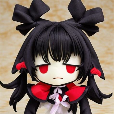 A Real Plush Fumo Small Rounded Eyes Empy Eyes By Zun From Touhou