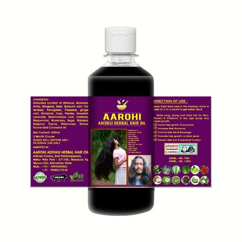 Buy NEELAMBARI Adivasi Herbal Hair Oil For Long Hair,White Hair, Clear ...