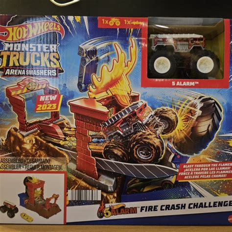 Jual Hot Wheels Monster Truck Arena Smasher 5 Alarm Fire Crash Track Kota Tangerang Coop