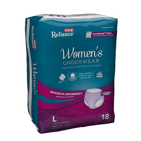 H E B Reliance Underwear For Women Maximum Absorbency Large Shop