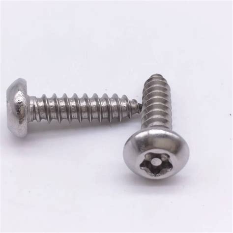 Security Self Tapping Screws 5 Star Torx Drive Pin In Head Button Head Stainless Steel Wkooa