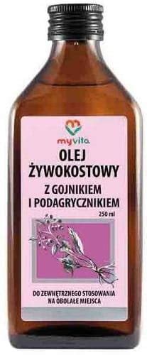 Olej Żywokostowy z Gojnikiem i Podagrycznikiem 250ml MyVita Sklep