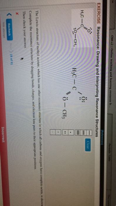 Solved Drawing and Interpreting Resonance Structures The | Chegg.com