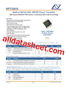 Npt Datasheet Pdf M A Technology Solutions Inc