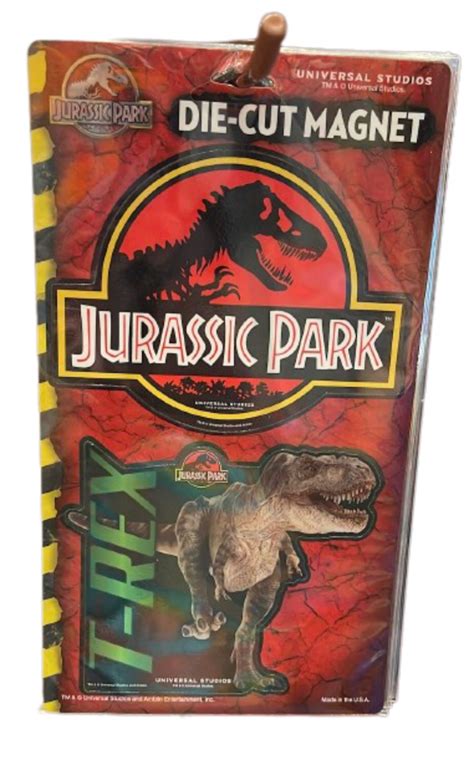 Universal Studios Jurassic Park Logo and T Rex Magnet Set New – I Love ...