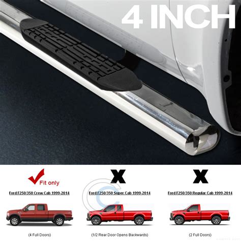 Oval S S Side Step Nerf Bars Running Board F F Superduty