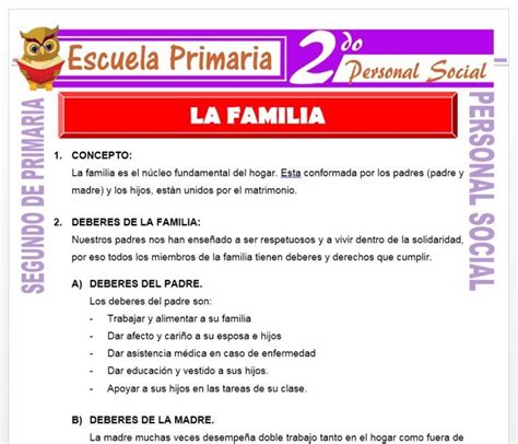 Personal Social Para Segundo De Primaria Escuela Primaria Escuela