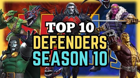 Mcoc Top 10 Defenders In Battlegrounds Season 10 Which Will Help You Alot To Win 🔥 Mcoc