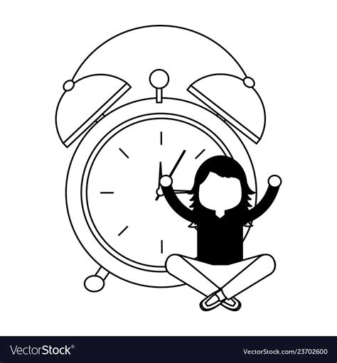 Waking Up Clipart Black And White