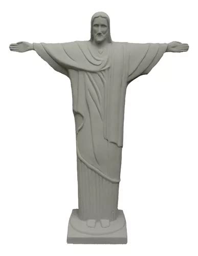 Estátua De Cristo Redentor Alt 1m Cimento Frete Incluso