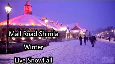 Mall Road Shimla At Winter Most Beautiful YouTube