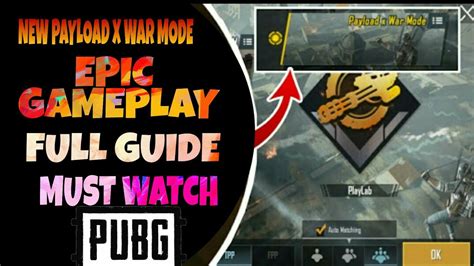 New Payload X War Mode Pubg Mobile Gameplay YouTube