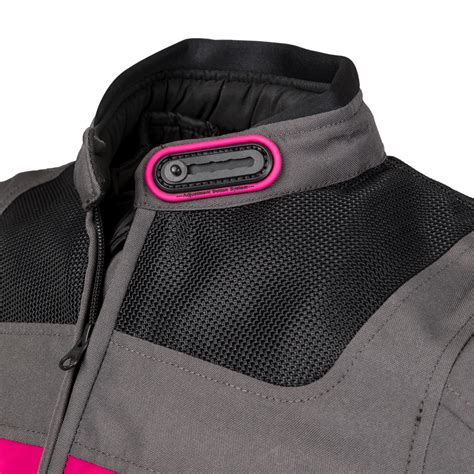 Dámská letní moto bunda W TEC Monaca Black Mesh Pink inSPORTline