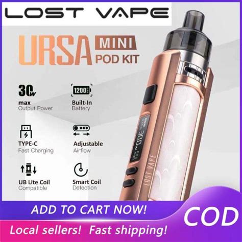 New Arrival Ready Stock Original Lost Vape Ursa Mini Pod System Kit