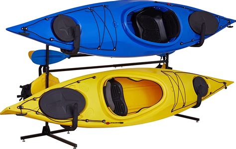 Raxgo Kayak Storage Rack Indoor And Outdoor Freestanding Storage For 2 Kayak