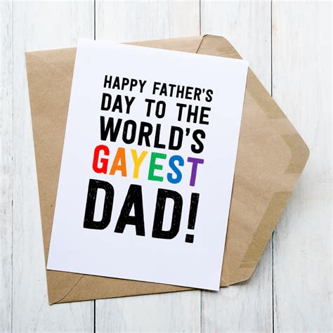 Worlds Gayest Dad Strawberry Swing Cards And Design