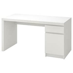 MALM Desk White 55 1 8x25 5 8 IKEA Ide Kamar Tidur Sederhana