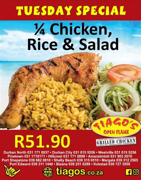 Wednesday Food Specials Durban Nickie Needham