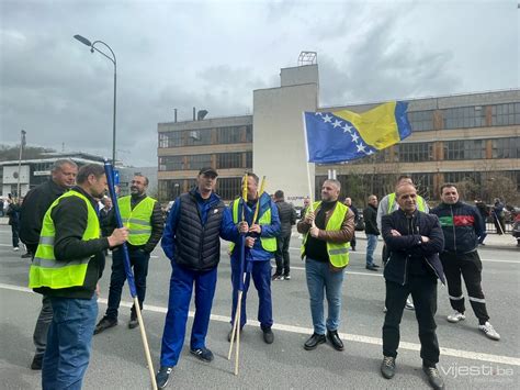 Foto Video Protest Zeni Kih Rudara Ispred Vlade Fbih