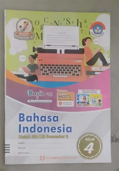 Jual Lks Kurikulum Merdeka Bahasa Indonesia Kelas 4 Semester 2 Sd