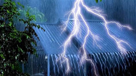 Fall Asleep In 5 Minutes With Powerful Rainstorm And Heavy Thunder