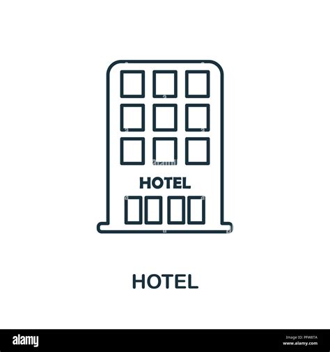 Hotel Creative Icon Simple Element Illustration Hotel Icon Symbol