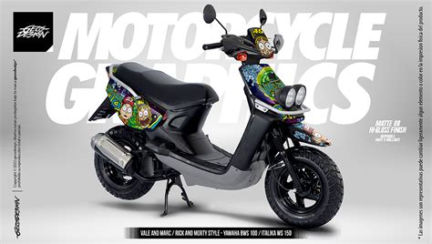 Vale And Marc Rick And Morty Style Yamaha Bws Zuma Italika Ws