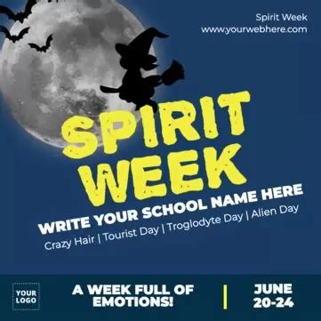 Free Editable Spirit Week Poster Templates