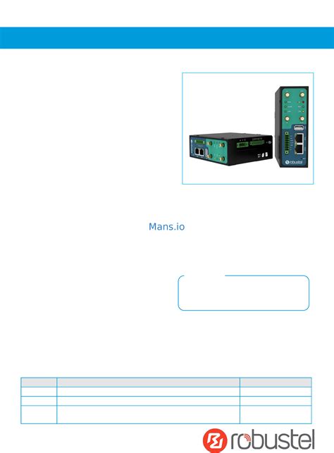 Robustel R3000 Data Sheet Online