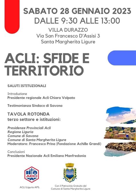 Azione Sociale Acli Acli Sfide E Territorio Acli Liguria