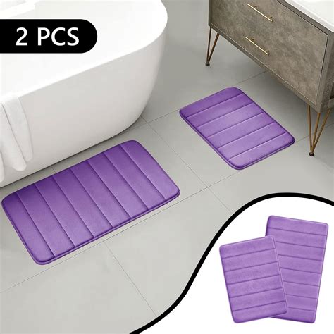 Tripumer Set Of Comfort Memory Foam Mat Bathroom Rug Set X Inch