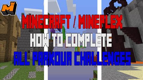 Minecraft How To Complete All Parkour Challenges On Mineplex Youtube