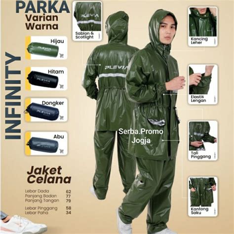 Jual Setelan Jas Hujan Jaket Celana Infinity Plevia Jas Hujan Terbaru