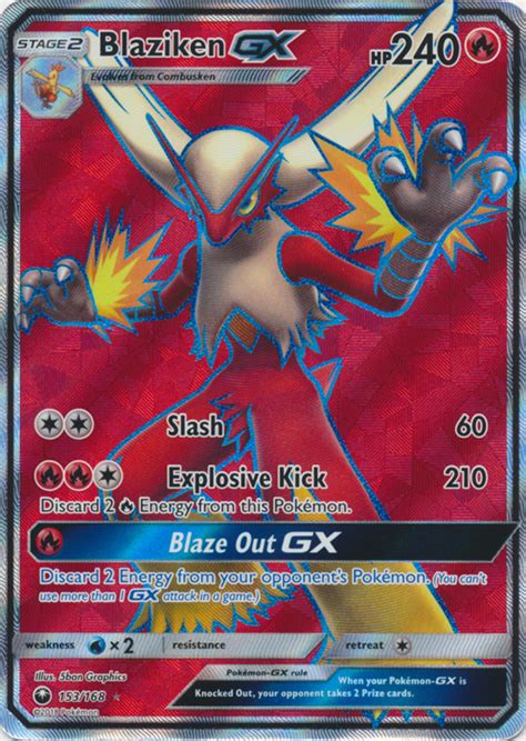 Blaziken Gx Ultra Rare Full Art Pokemon Singles Sun