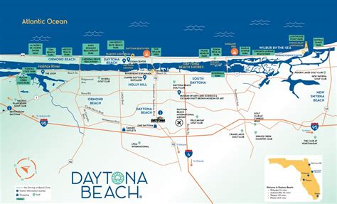 Map Daytona Beach Florida - Polly Camellia