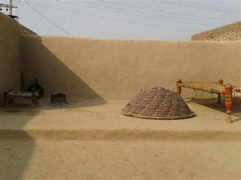 A Yard In A Traditional Village House In Punjab Pakistan Village