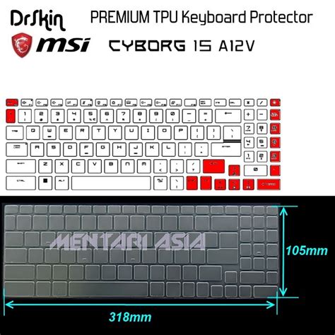 Jual Keyboard Protector Msi Cyborg A V Drskin Premium Tpu