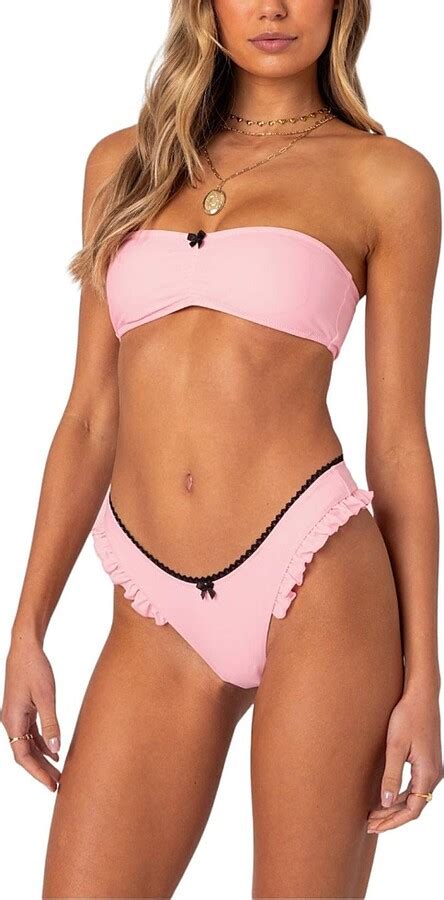 Edikted Maggie Bandeau Bikini Top Shopstyle Two Piece Swimsuits