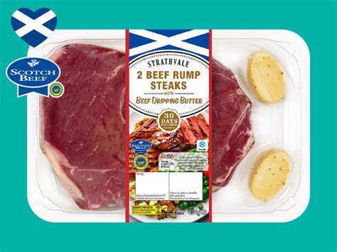 Strathvale 2 Scotch Beef 30 Day Matured Rump Steaks With Beef Dripping