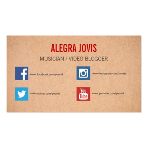 Facebook Icon Business Card at GetDrawings | Free download