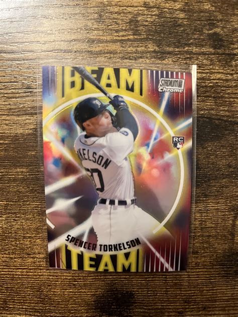 Spencer Torkelson Rookie Beam Team Topps Stadium Club Chrome Ebay