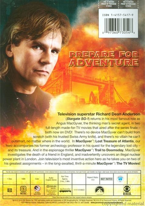 Macgyver The Tv Movies Dvd 1994 Dvd Empire