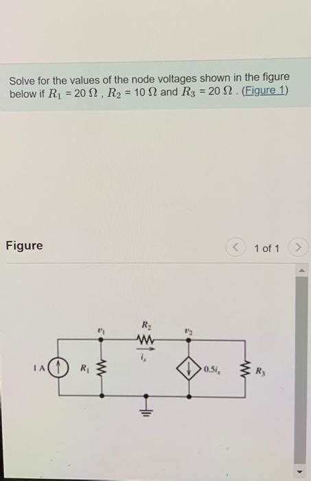 Solved Solve For The Values Of The Node Voltages Shown In Chegg