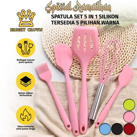 Jual Bright Crown Kitchen Set In Spatula Masker Alat Dapur Spatula